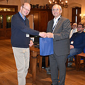 Professor Thorsten Hohage (li) und Bernd Hofmann (Emeritus der Technischen Universität Chemnitz)